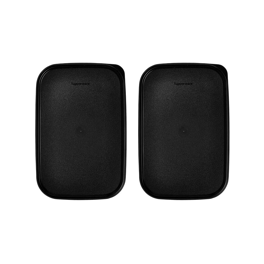 tampas retangulares tupperware modular mates preto jato