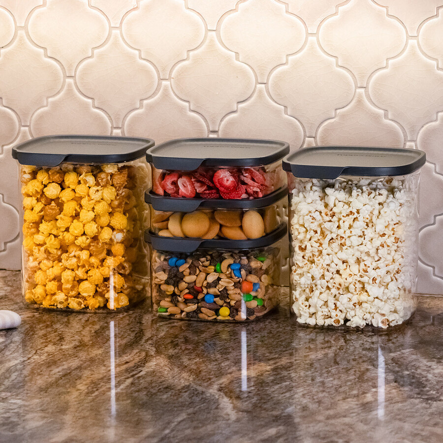 tupperware ultra clear quadrado conjunto de 5 peças cosmos vedações