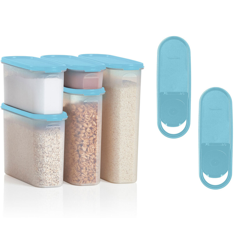 conjunto tupperware modular mates super oval preto jato