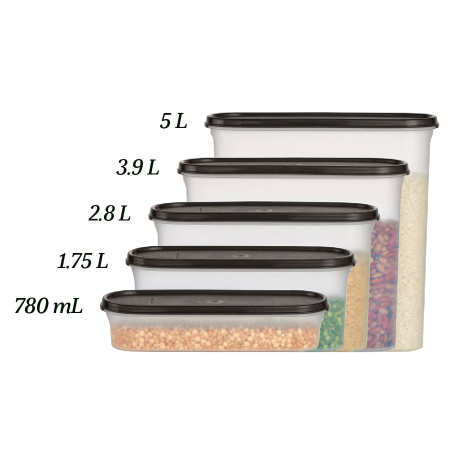 tupperware modular mates super oval 1 recipiente para armazenamento de alimentos preto intenso