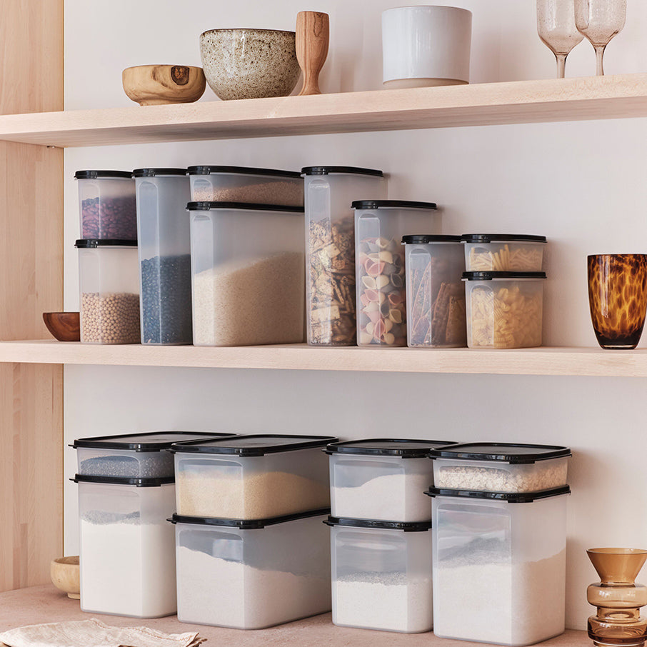 tupperware modular mates super oval 4 recipiente para armazenamento de alimentos preto jato