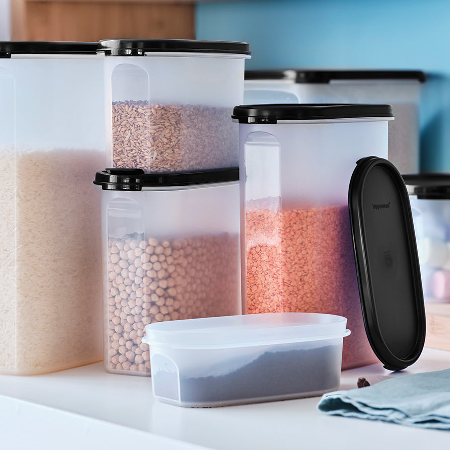tupperware modular mates oval 1 recipiente para armazenamento de alimentos preto intenso