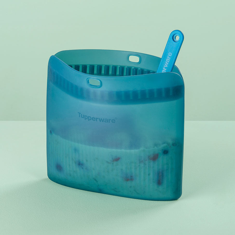 bolsa de silicone definitiva com suporte média verde misterioso transparente