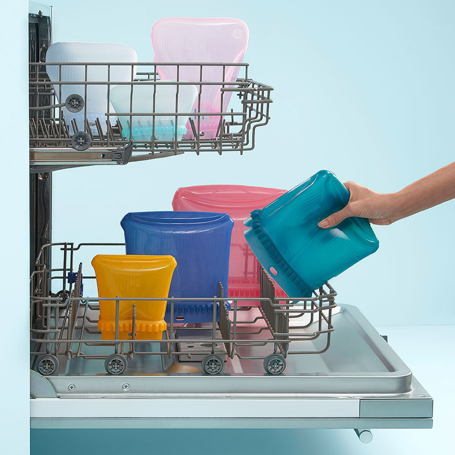 bolsa de silicone definitiva com suporte média verde misterioso transparente