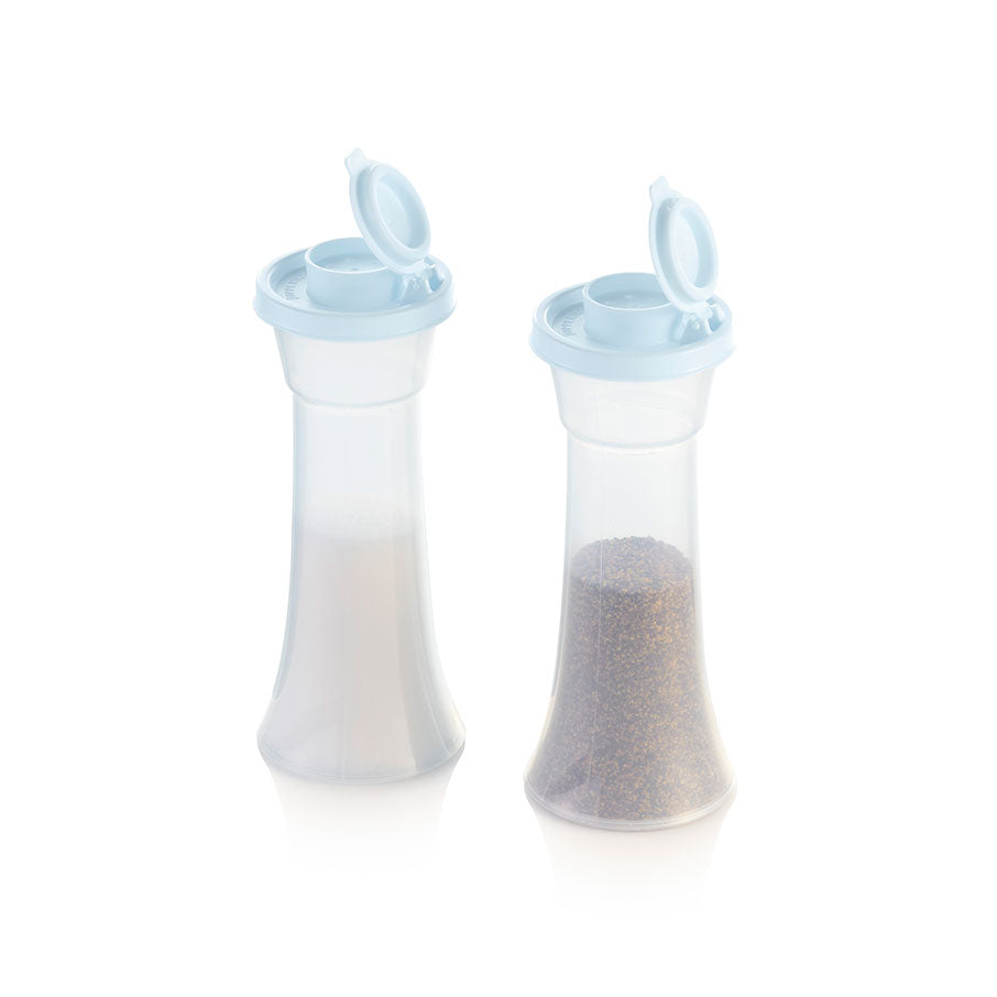 saleiro e pimenteiro em formato de ampulheta grande icelandic mist