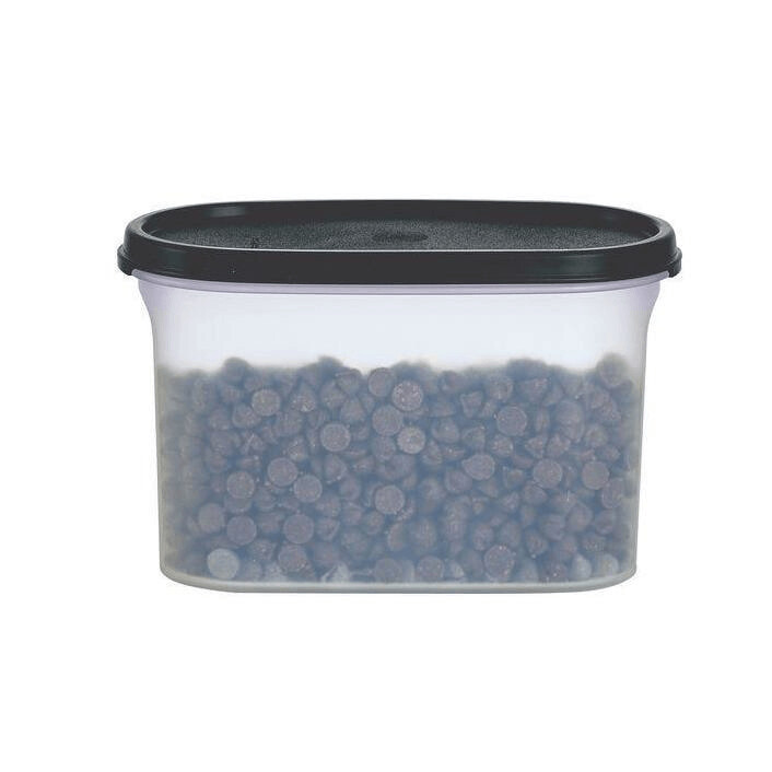 tupperware modular mates oval 2 recipiente para armazenamento de alimentos preto intenso