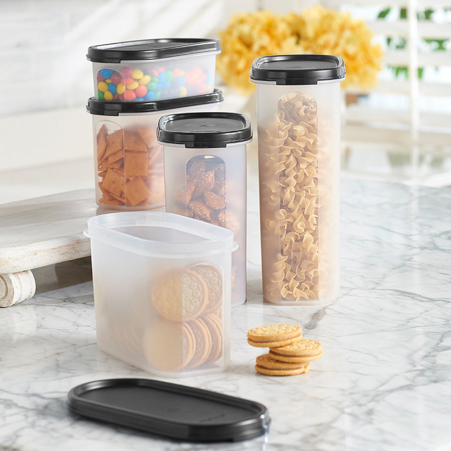 tupperware modular mates oval 2 recipiente para armazenamento de alimentos preto intenso