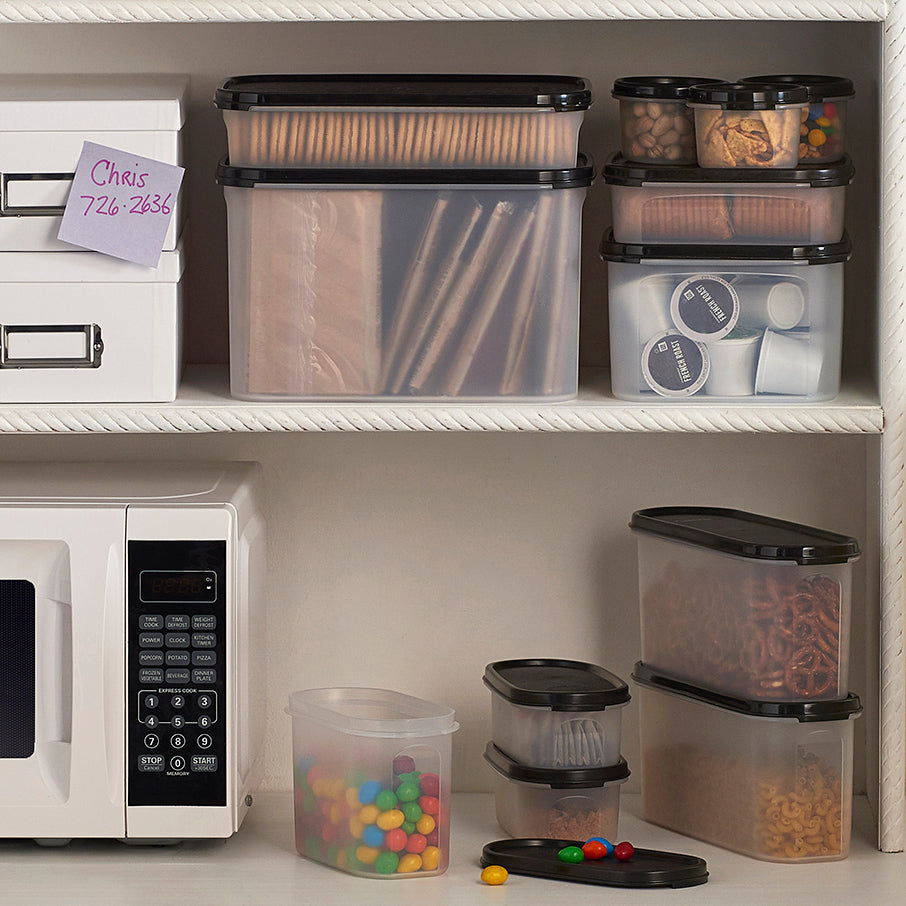 tupperware modular mates oval 2 recipiente para armazenamento de alimentos preto intenso