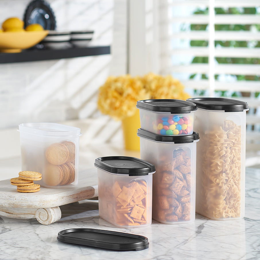 tupperware modular mates oval 3 recipiente para armazenamento de alimentos preto intenso