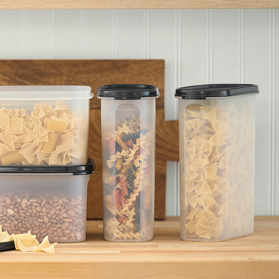 tupperware modular mates oval 4 recipiente para armazenamento de alimentos 975 xícaras preto jato