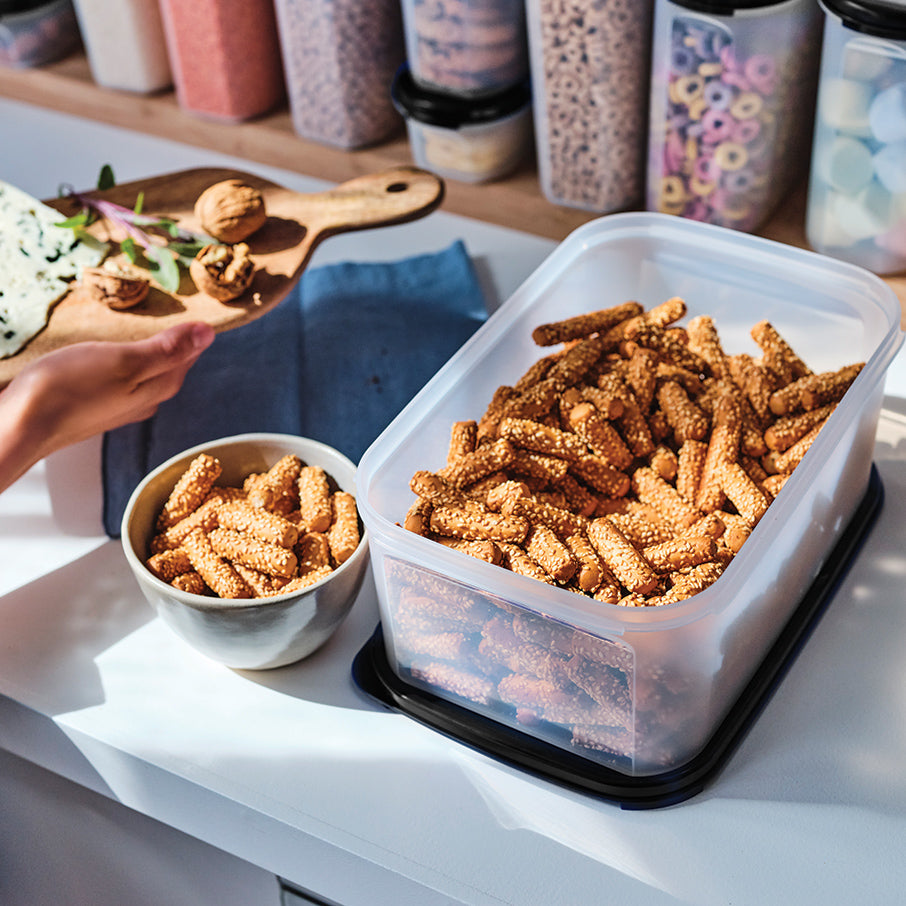 tupperware modular mates retangular 3 recipiente para armazenamento de alimentos preto jato