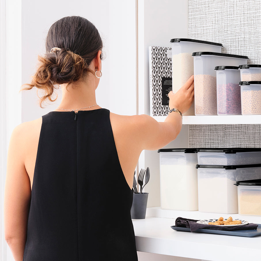 tupperware modular mates super oval 5 recipiente para armazenamento de alimentos preto jato
