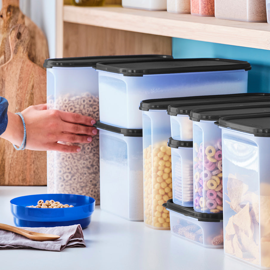 tupperware modular mates super oval 5 recipiente para armazenamento de alimentos preto jato