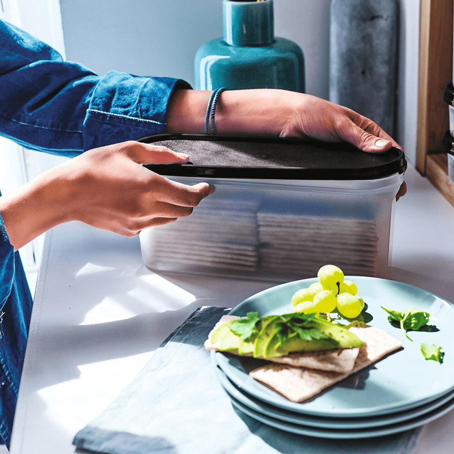 tupperware modular mates super oval 2 recipiente para armazenamento de alimentos preto intenso