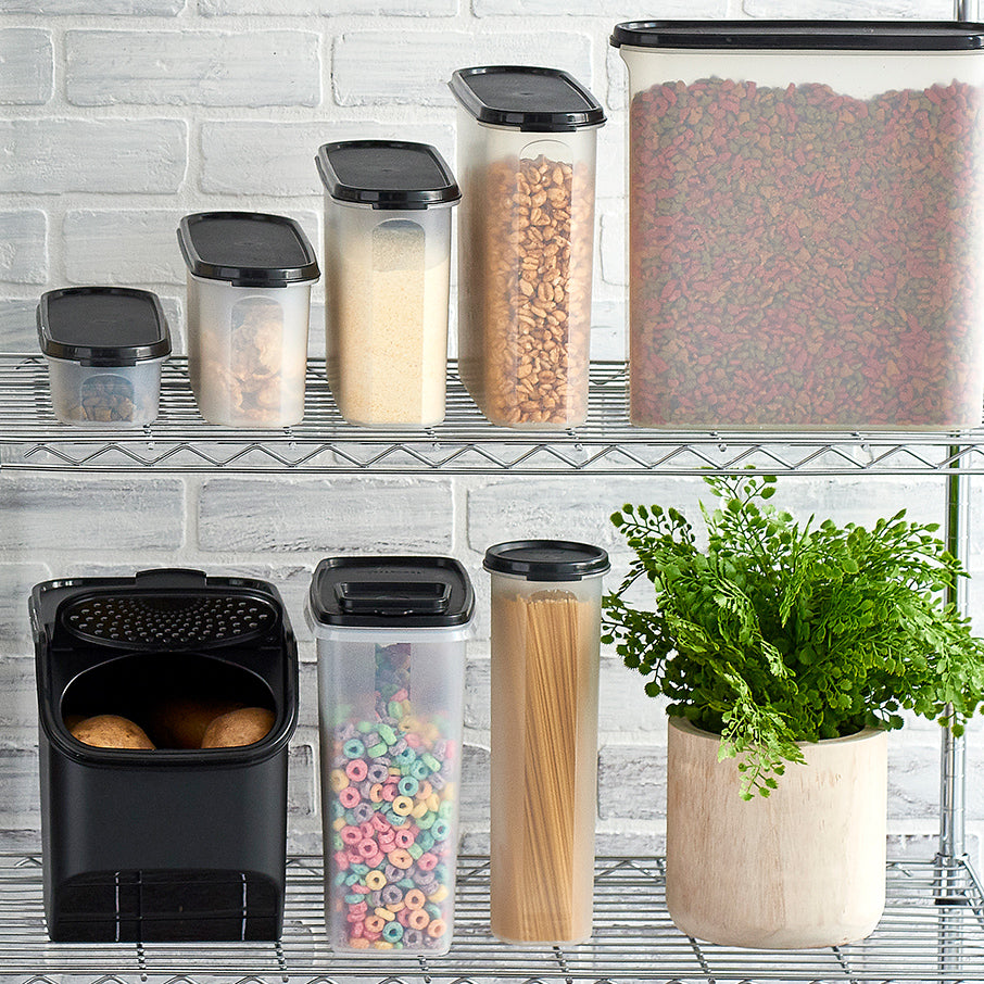 tupperware modular mates dispensador de espaguete recipiente para armazenamento de massas preto jato