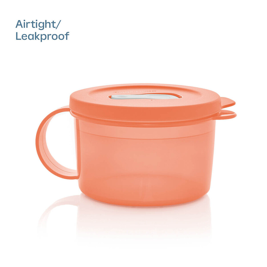 caneca para sopa tupperware crystalwave plus para micro-ondas conjunto de 2 À prova de vazamentos rosa aconchegante