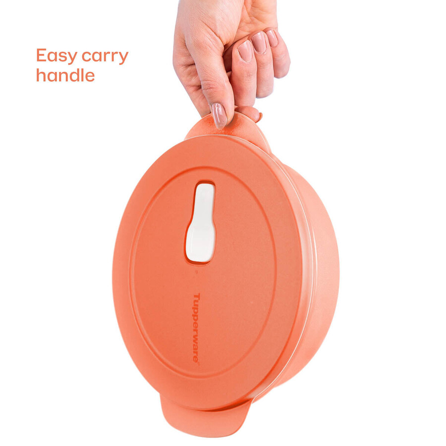 crystalwave plus lunch n dish com copo para bebidas frias laranja azul