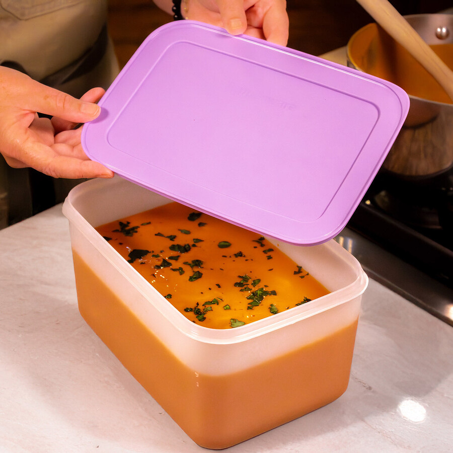 tupperware freezer mates plus médio profundo recipiente para armazenamento de alimentos tampa para sorvete