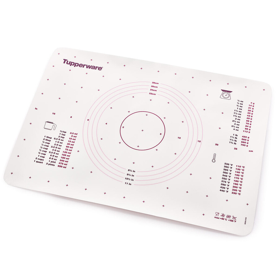 tapete para pastelaria tupperware tapete antiderrapante com guias de medição