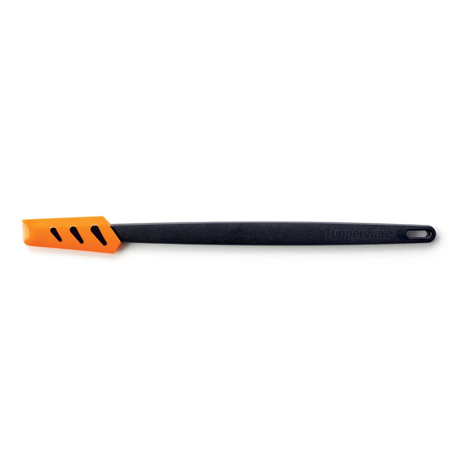 espátula fina de silicone casca de laranja preta