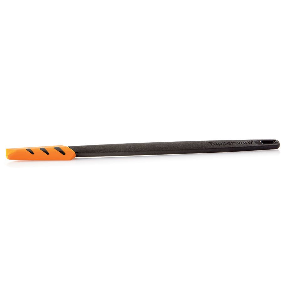 espátula fina de silicone casca de laranja preta
