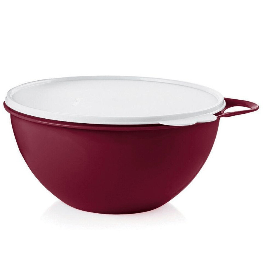 tigela média tupperware thatsa hermética à prova de vazamentos 19 xícaras45 l bordô
