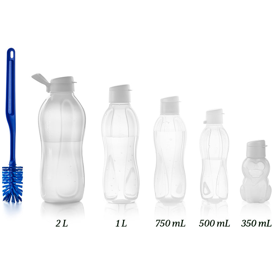 escova ecológica para garrafas azul tóquio