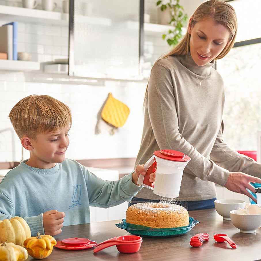 tupperware sift n store peneira e recipiente de armazenamento 250 ml chili