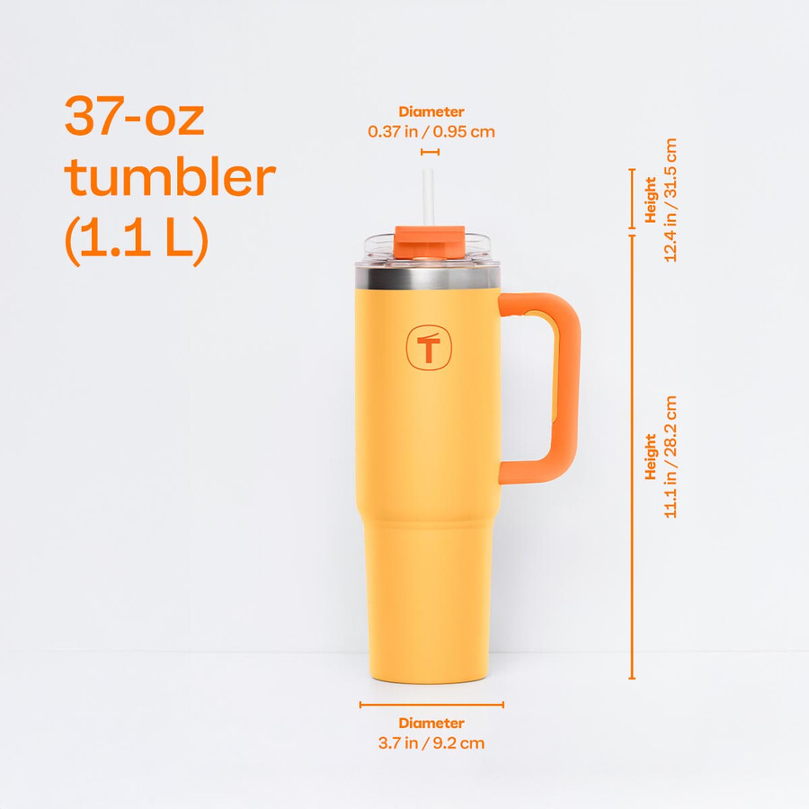 copo tupperware big t 11 l laranja-pôr-do-sol