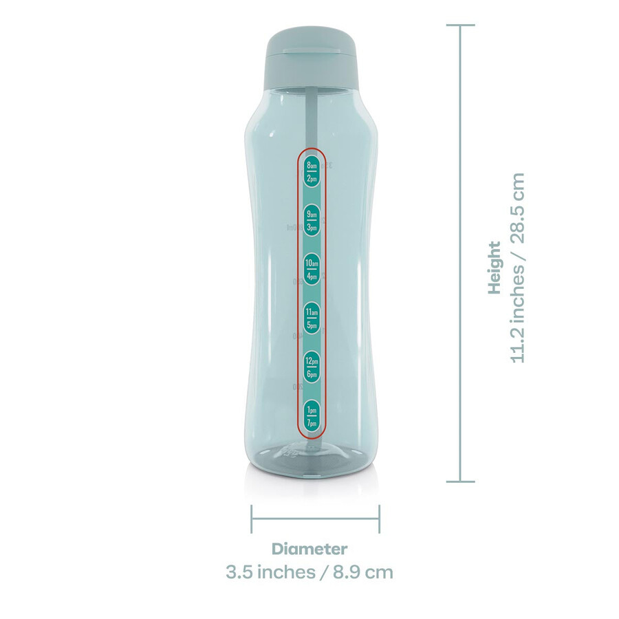 garrafa eco aquavibe 12 l azul-turquesa