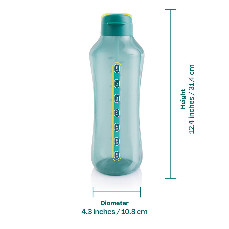 garrafa de água tupperware aquavibe 2 l verde verde misterioso